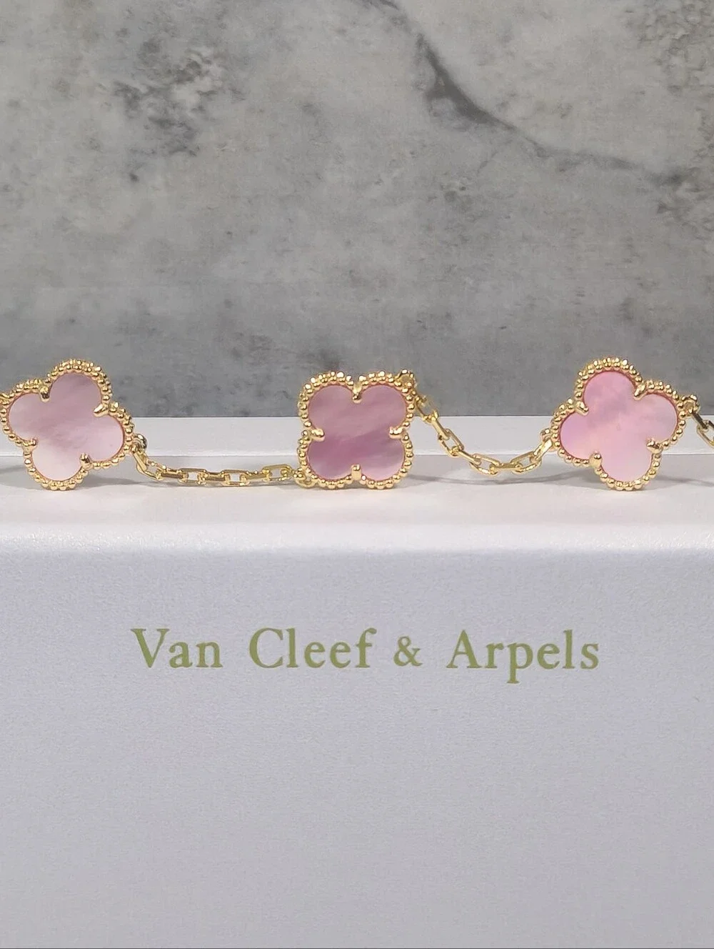 Van Cleef & Arpels Pink Alhambra Bracelet ✨️